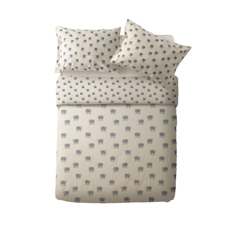 Emily Bond Sheep Brushed Cotton Duvet Cover Set Wayfair.co.uk